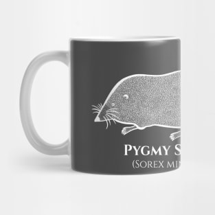 Pygmy Shrew with Common and Scientific Names - animal drawing Mug